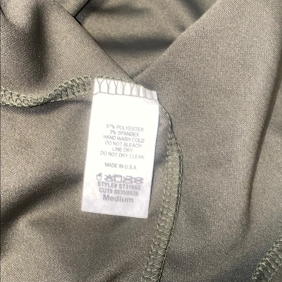 Blanc Medium Olive Green Pencil Skirt - Picture 4 of 4